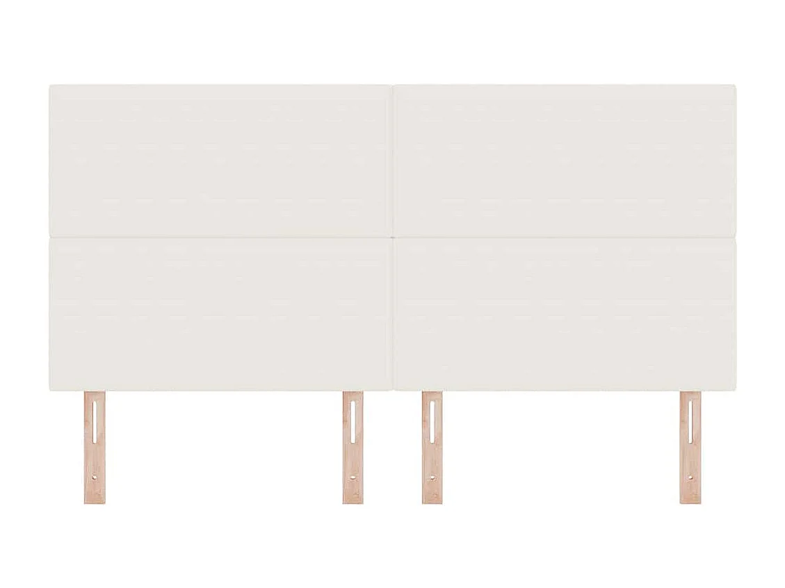 Cabeceira com cabeceira Manual Creme 180 cm Tecido em ribana