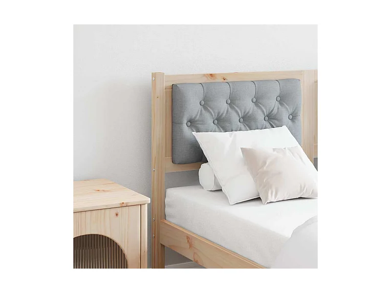 Cabeceira Marrom e cinza claro 150 cm Madeira de pinho maciça