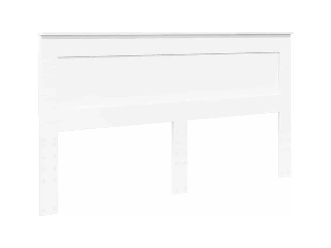 Cabeceira com cabeceira Branco 180 cm Madeira processada