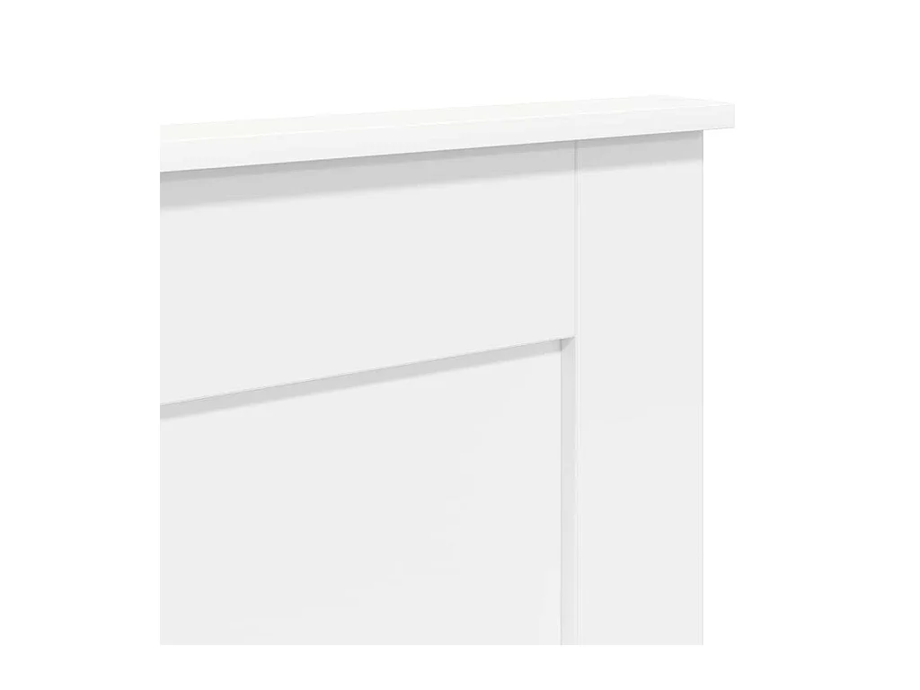 Cabeceira com cabeceira Branco 180 cm Madeira processada