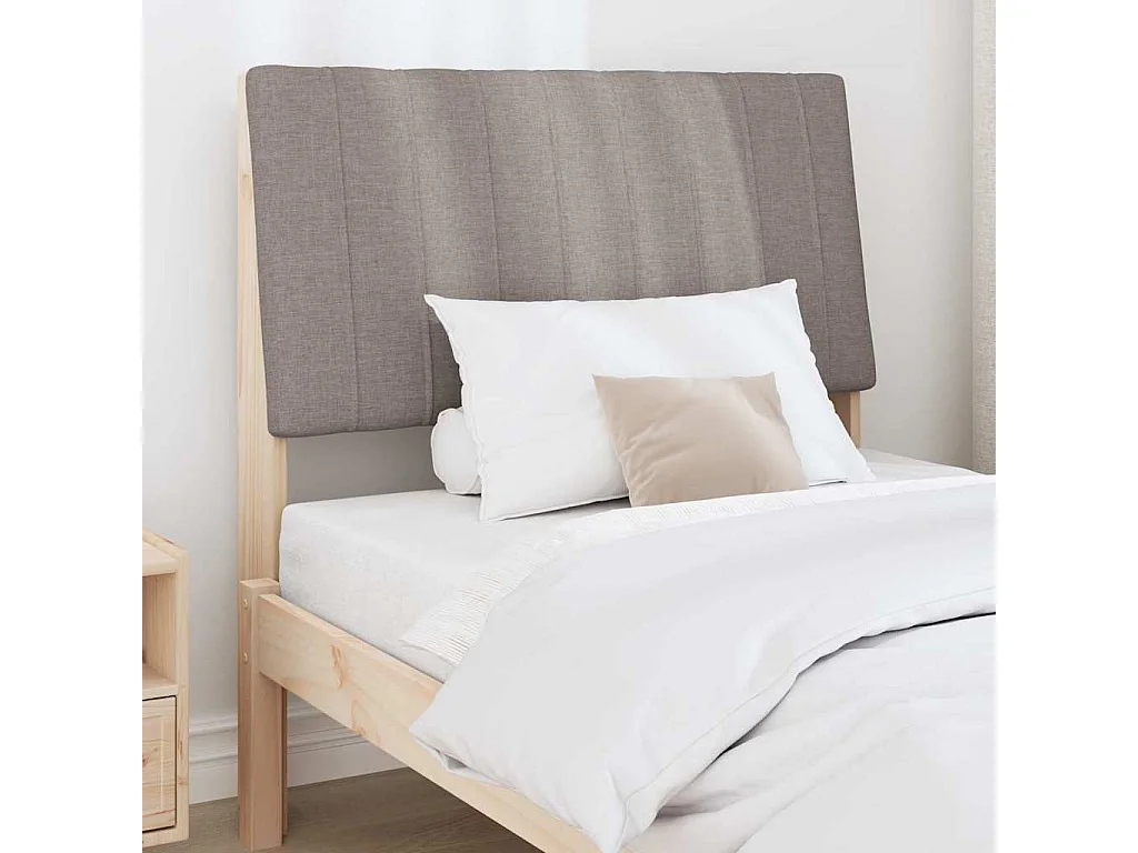 Cabeceira estofada Cinzento-acastanhado 90 cm
