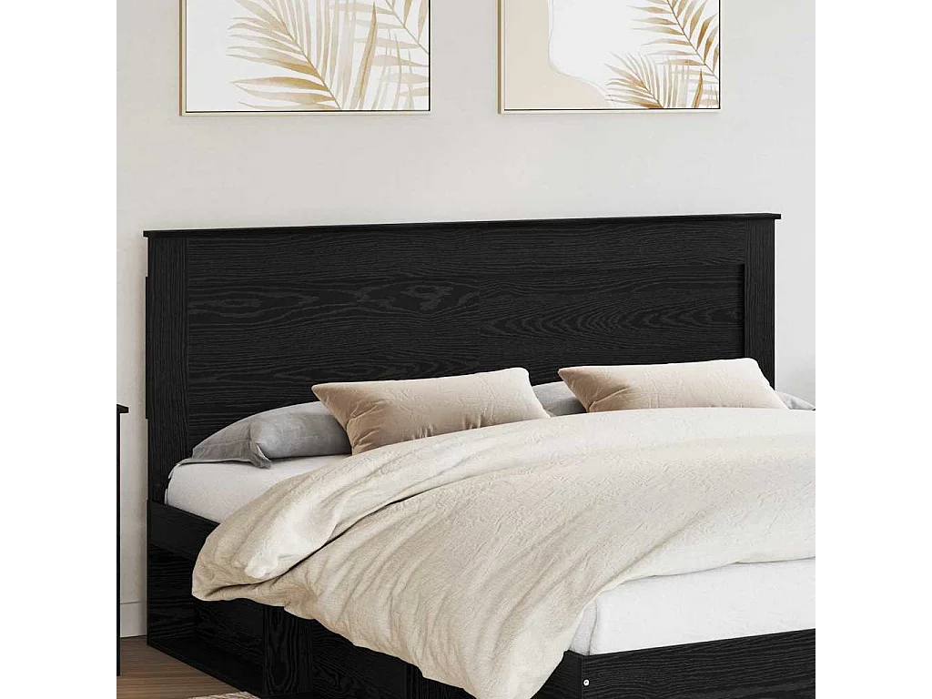 Cabeceira Carvalho Preto 180 cm Madeira processada