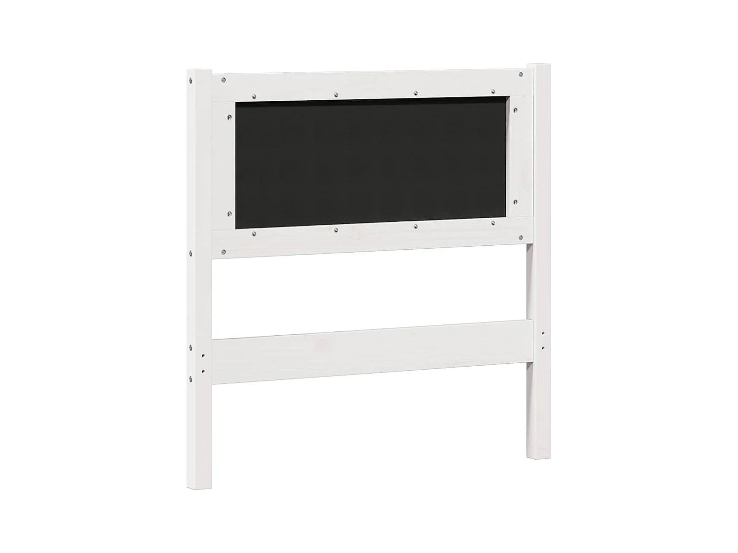 Cabeceira Branco e cinza claro 75 cm Madeira de pinho maciça