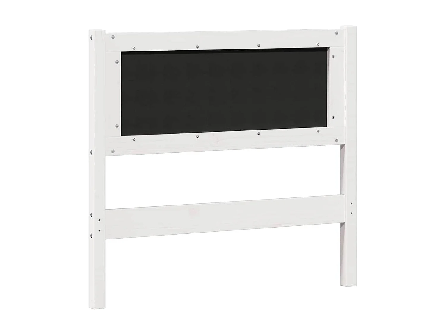 Tête de lit Autre Blanc et gris clair 90 cm Bois massif en pin