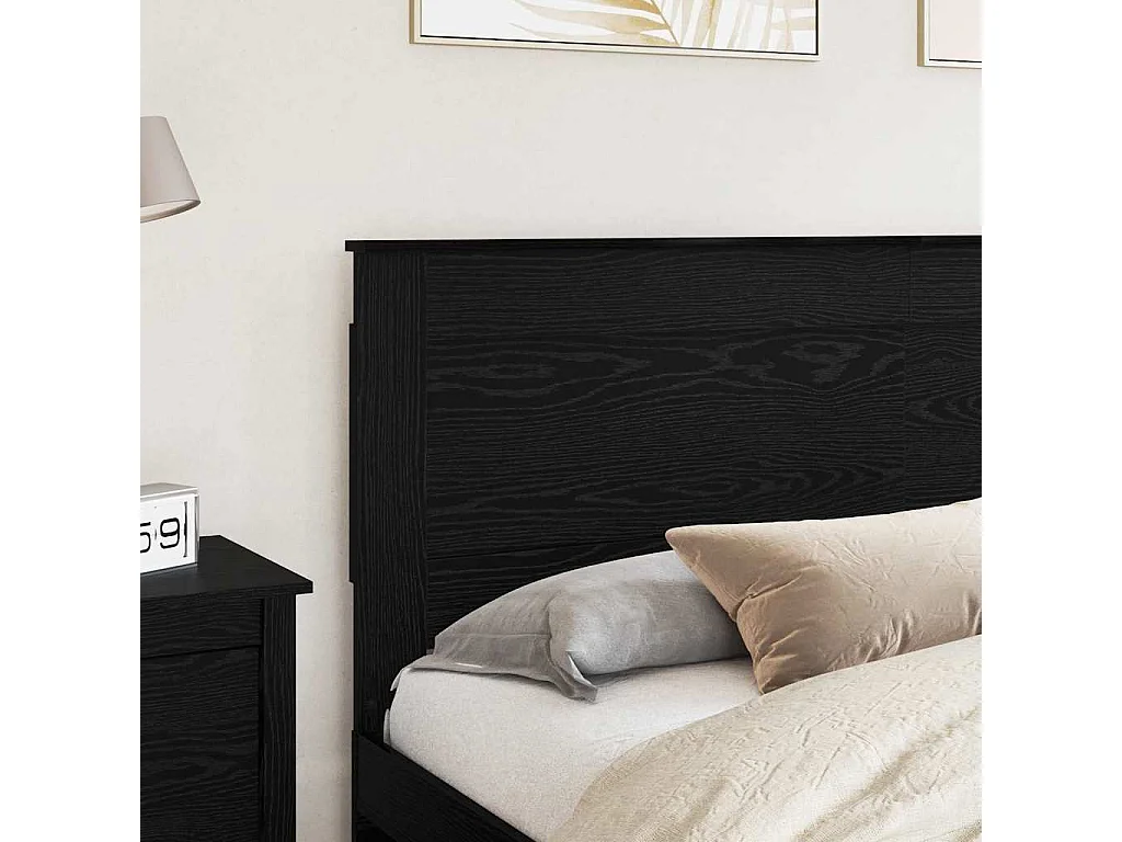 Cabeceira Carvalho Preto 200 cm Madeira processada