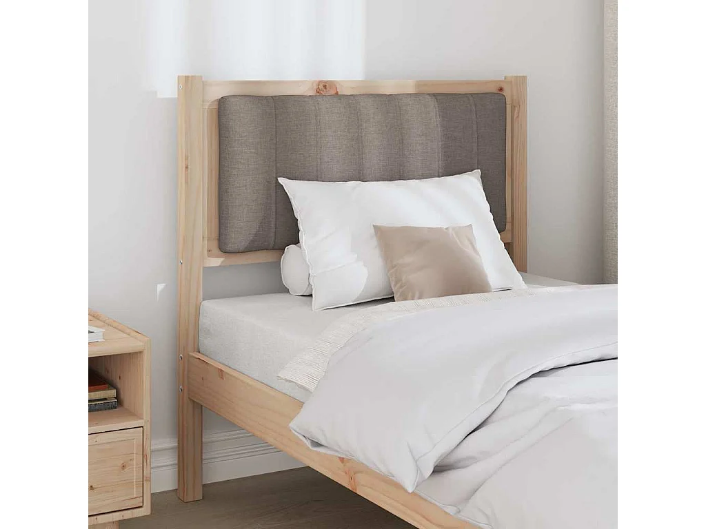 Cabeceira estofada com cabeceira Castanho 80 cm