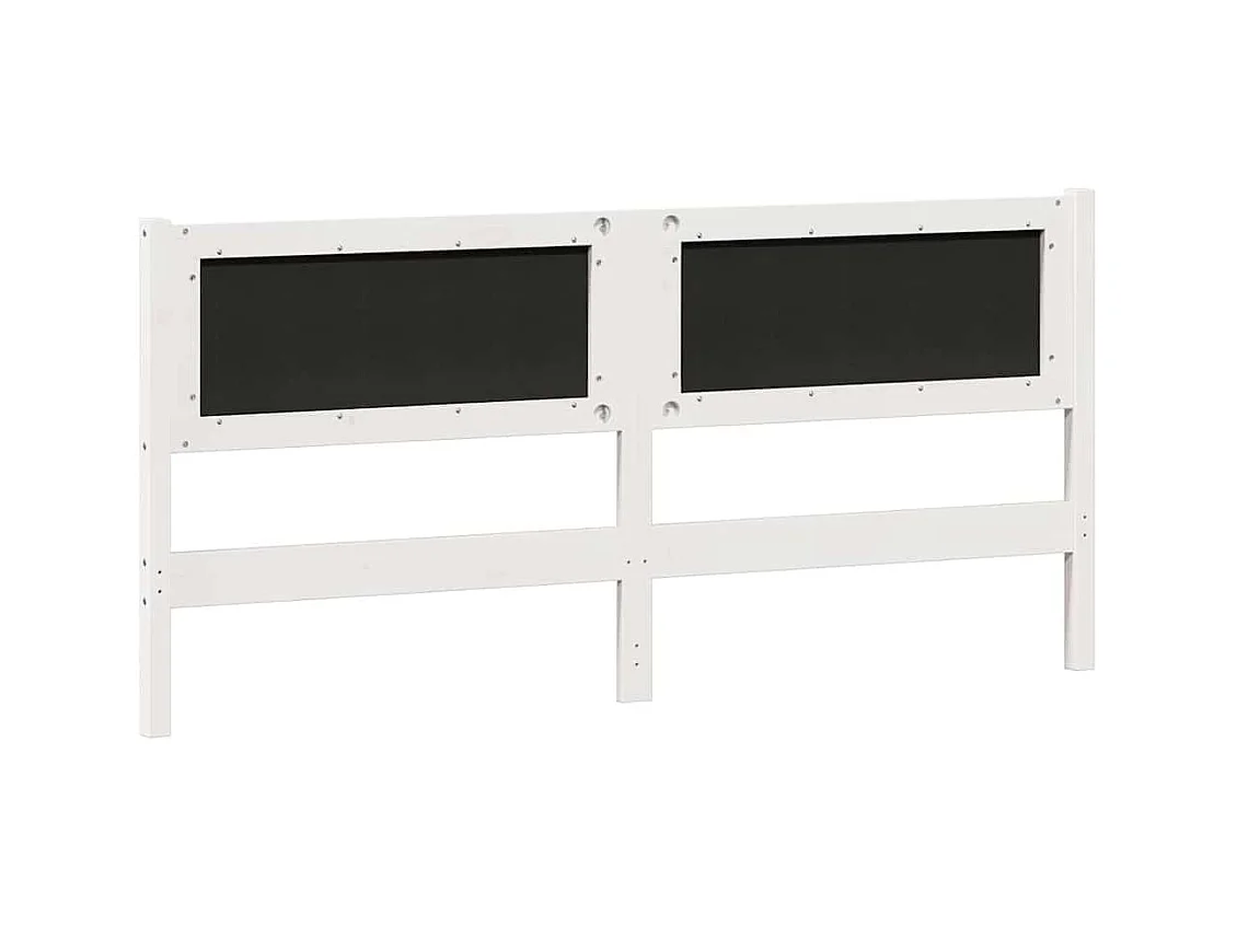 Tête de lit Autre Blanc et gris clair 180 cm Bois massif en pin