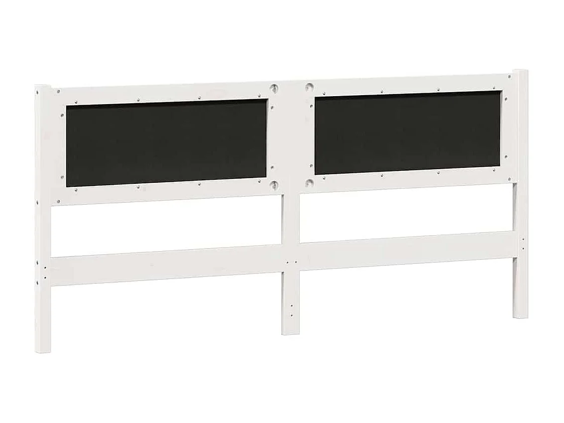 Tête de lit Autre Blanc et gris clair 180 cm Bois massif en pin