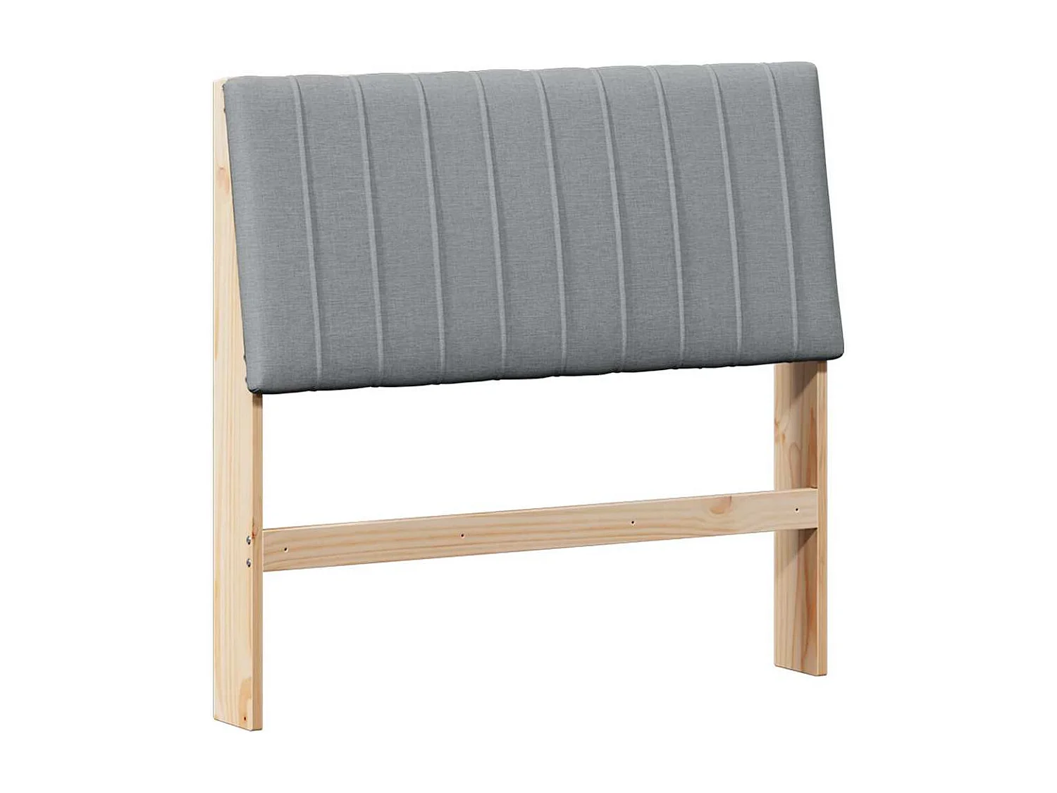 Cabeceira estofada Cinzento-claro 100 cm