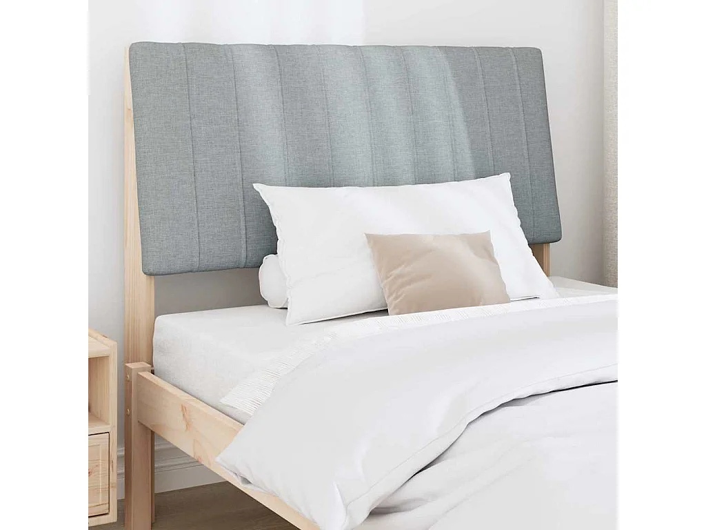 Cabeceira estofada Cinzento-claro 100 cm