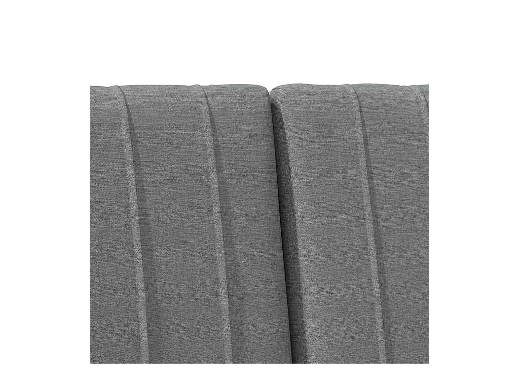 Tête de lit capitonnée Gris foncé 120 cm Pin massif