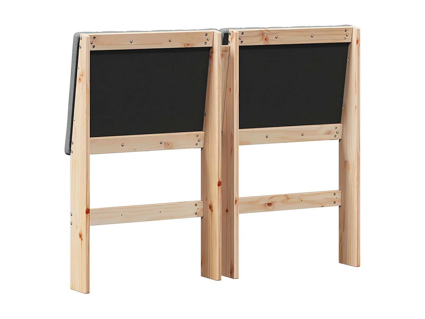 Cabeceira estofada Cinza Escuro 120 cm