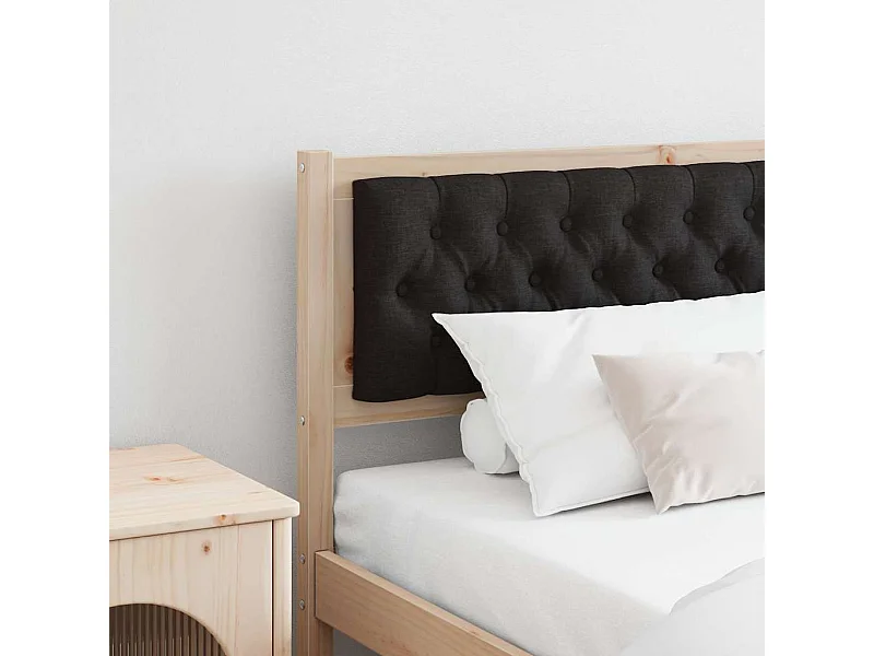 Tête de lit Autre Marron et noir 200 cm Bois massif en pin
