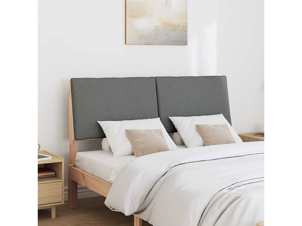 Cabeceira estofada Cinza Escuro 150 cm