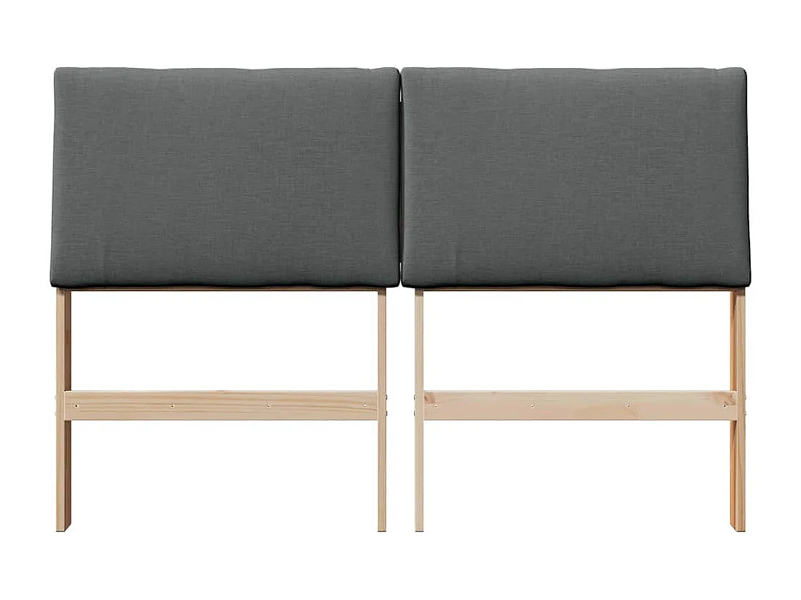 Cabeceira estofada Cinza Escuro 150 cm