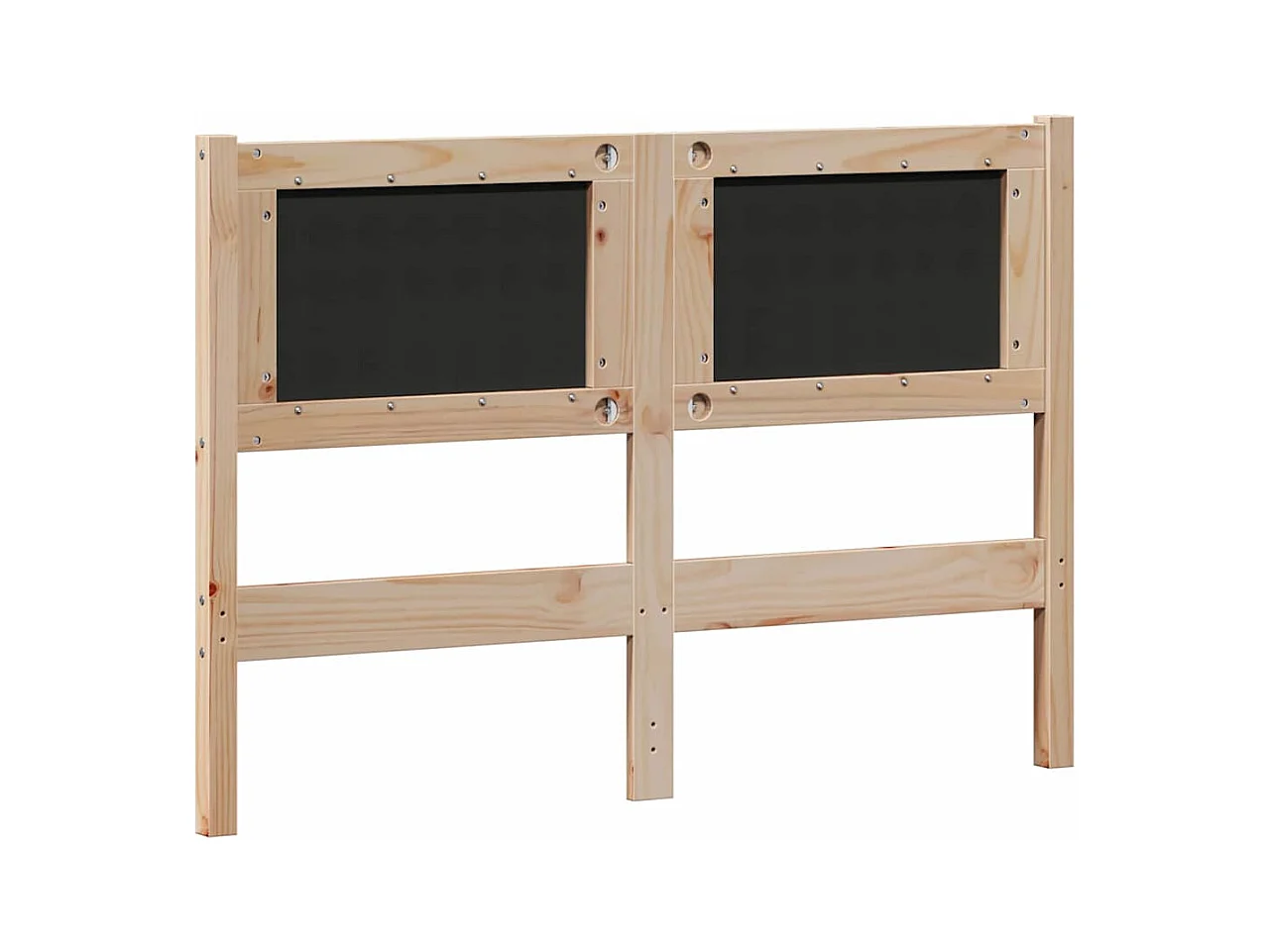 Cabecero Otro Marrón y gris claro 120 cm Madera maciza de pino