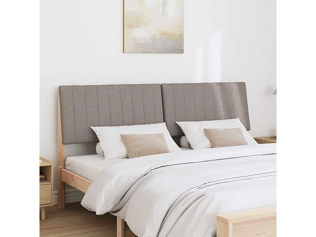 Cabeceira estofada Cinzento-acastanhado 180 cm