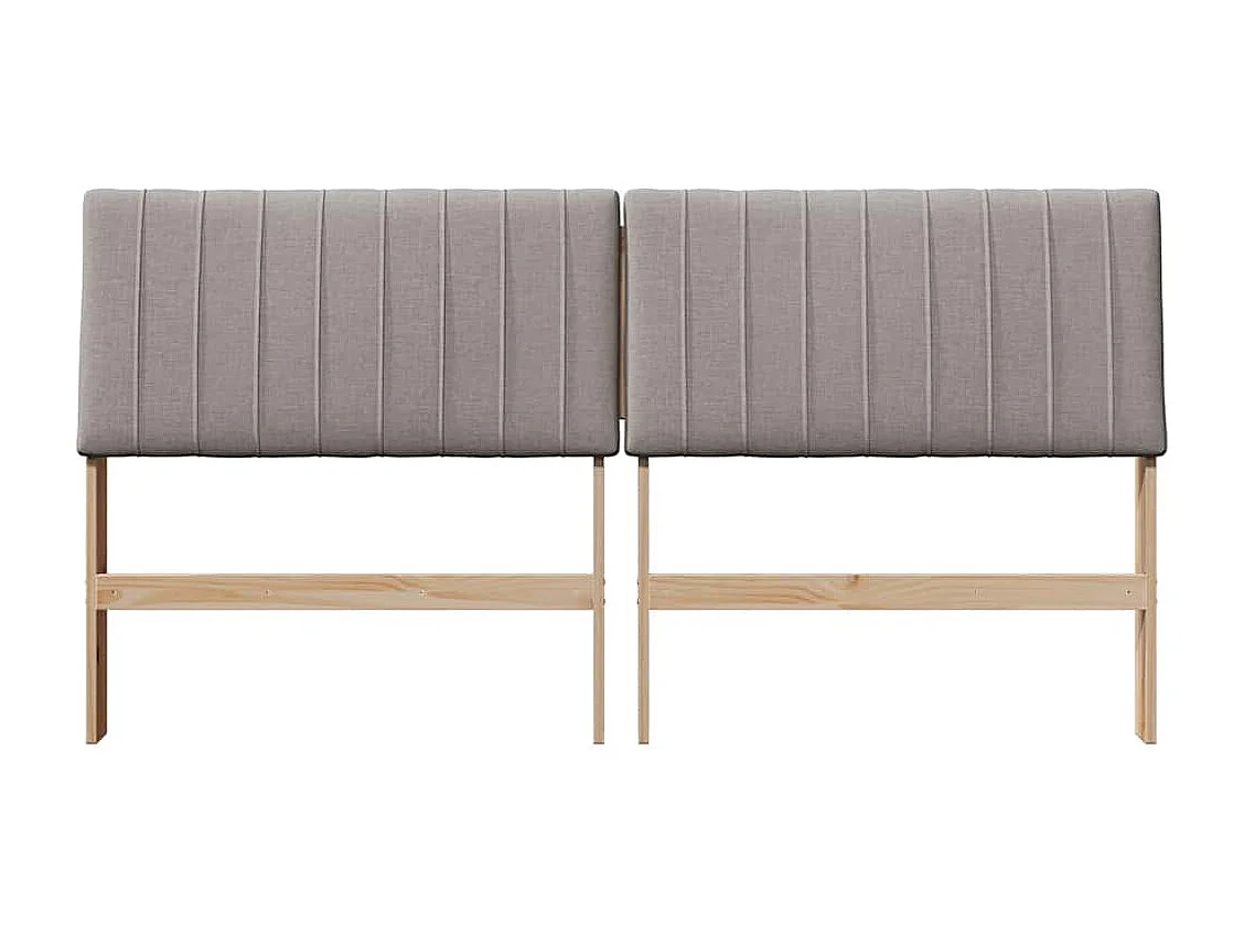 Cabeceira estofada Cinzento-acastanhado 180 cm