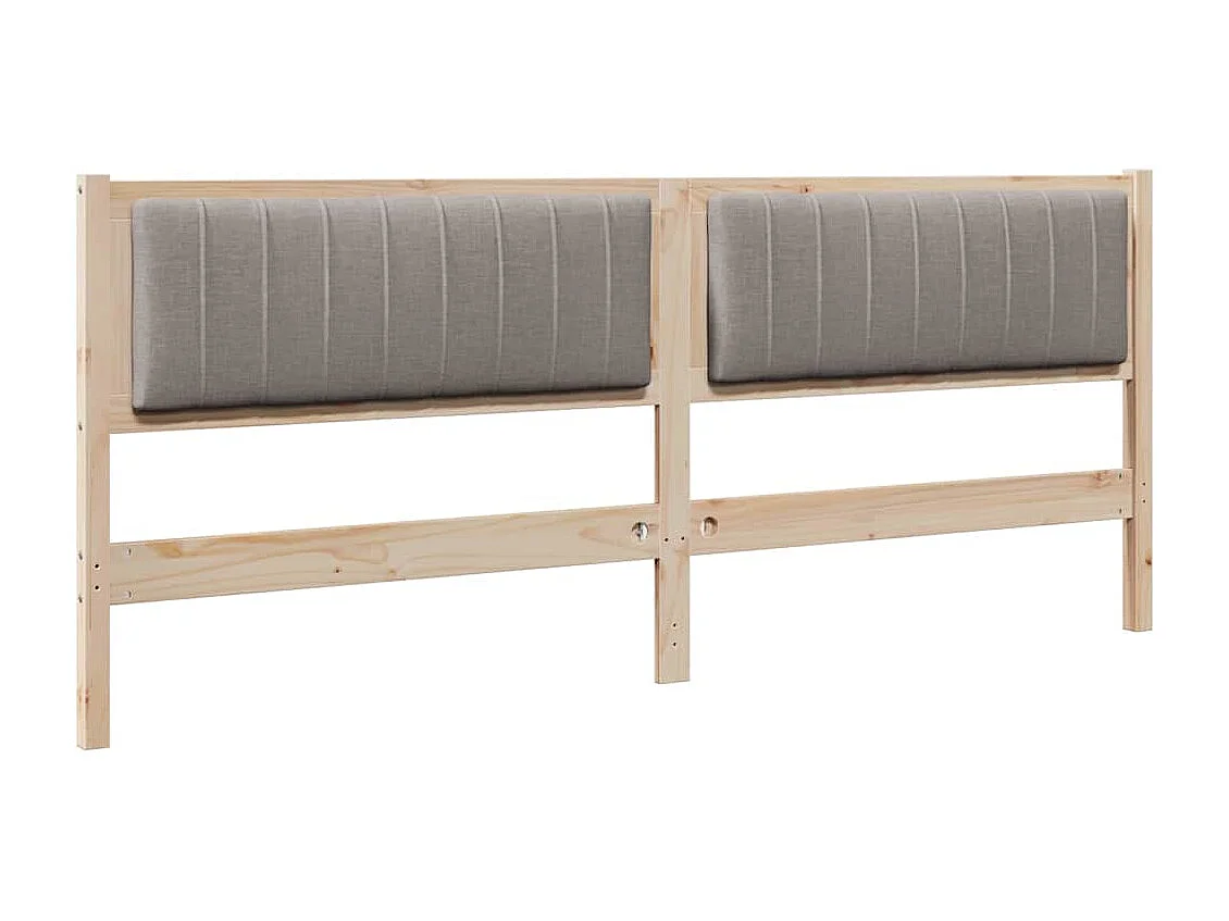 Cabeceira estofada com cabeceira Castanho 200 cm