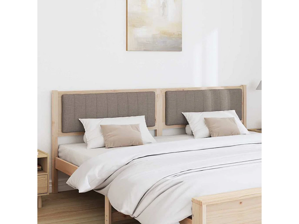 Cabeceira estofada com cabeceira Castanho 200 cm