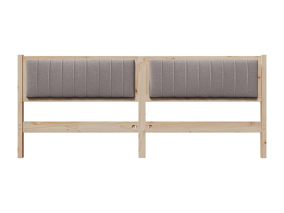 Cabeceira estofada com cabeceira Castanho 200 cm