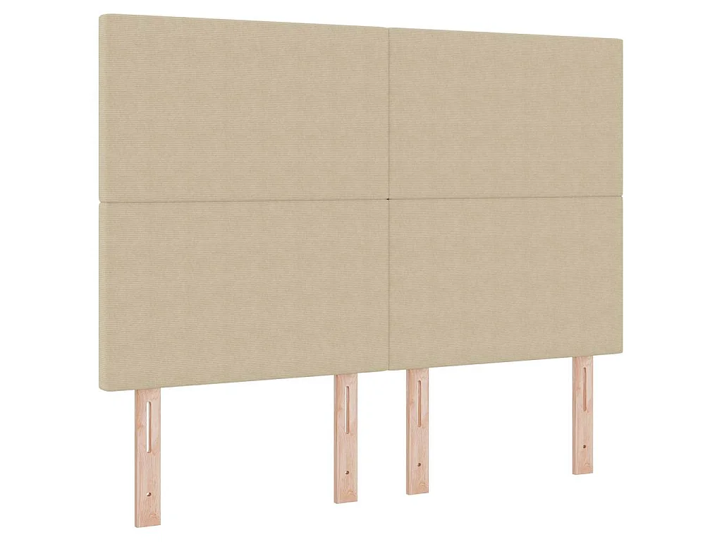 Tête de lit LED avec des lumières à LED Vert gris 160 cm tissu