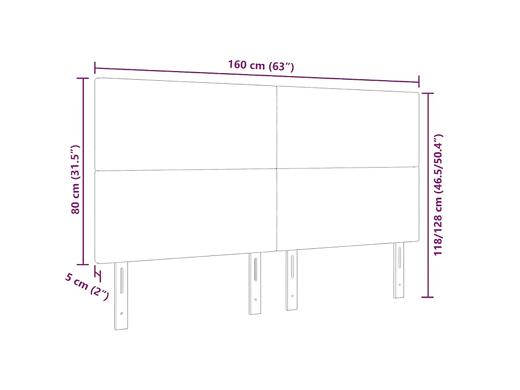 Tête de lit LED avec des lumières à LED Vert gris 160 cm tissu