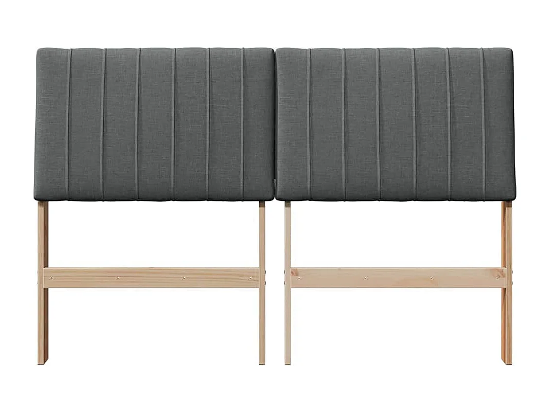 Cabeceira estofada Cinza Escuro 140 cm