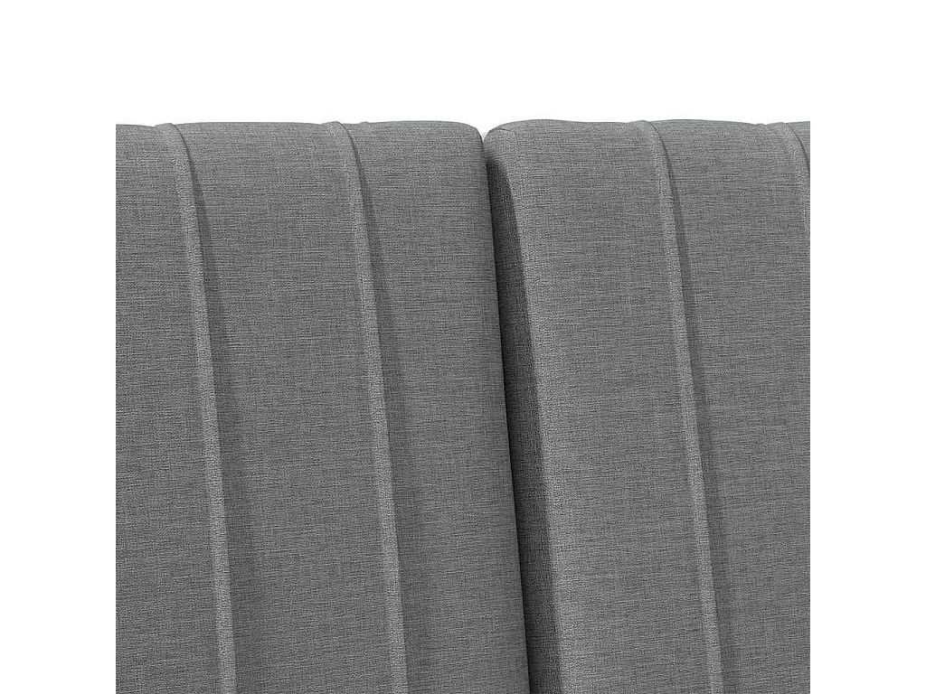 Cabeceira estofada Cinza Escuro 140 cm