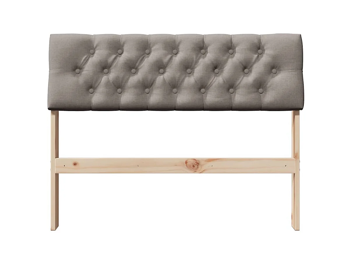 Cabecero tapizado Taupé 100 cm Madera de pino macizo