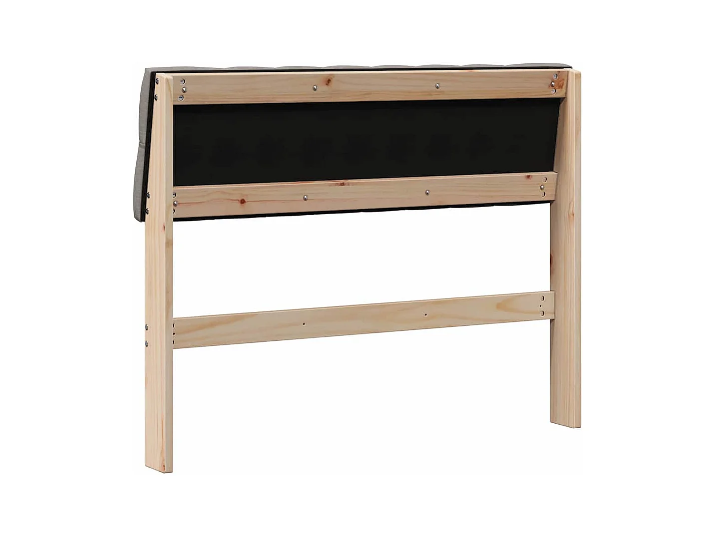 Cabecero tapizado Taupé 100 cm Madera de pino macizo