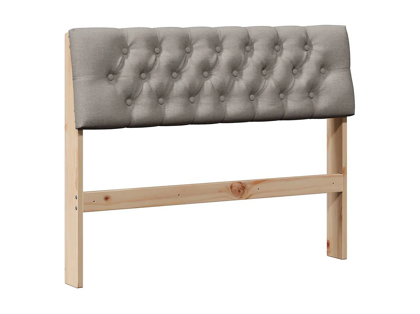 Cabeceira estofada Cinzento-acastanhado 100 cm