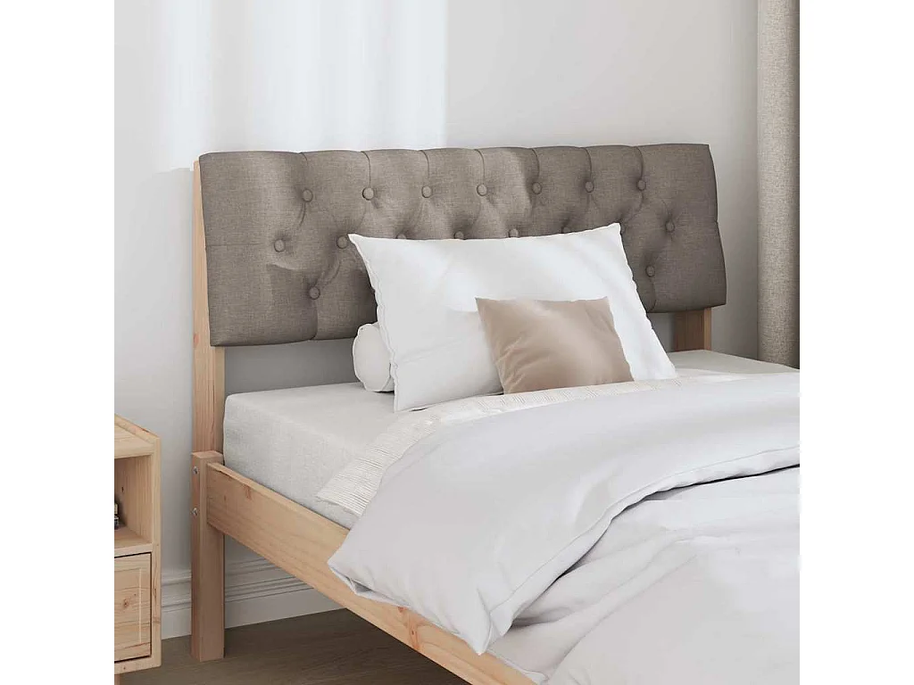 Cabeceira estofada Cinzento-acastanhado 100 cm