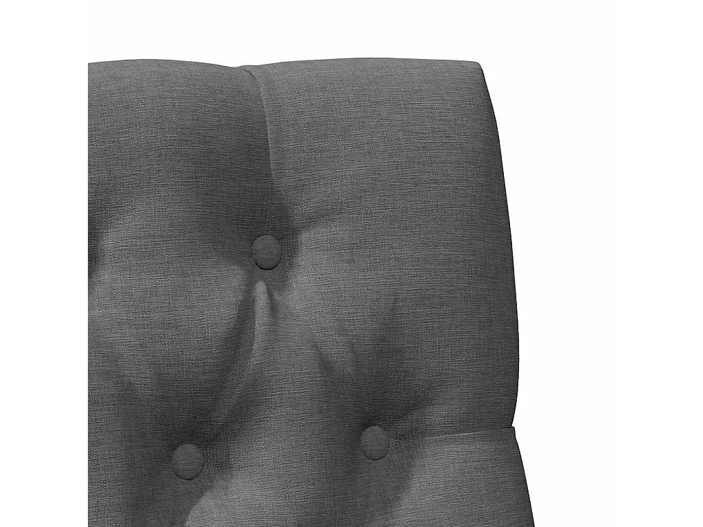 Tête de lit capitonnée Gris foncé 80 cm Pin massif