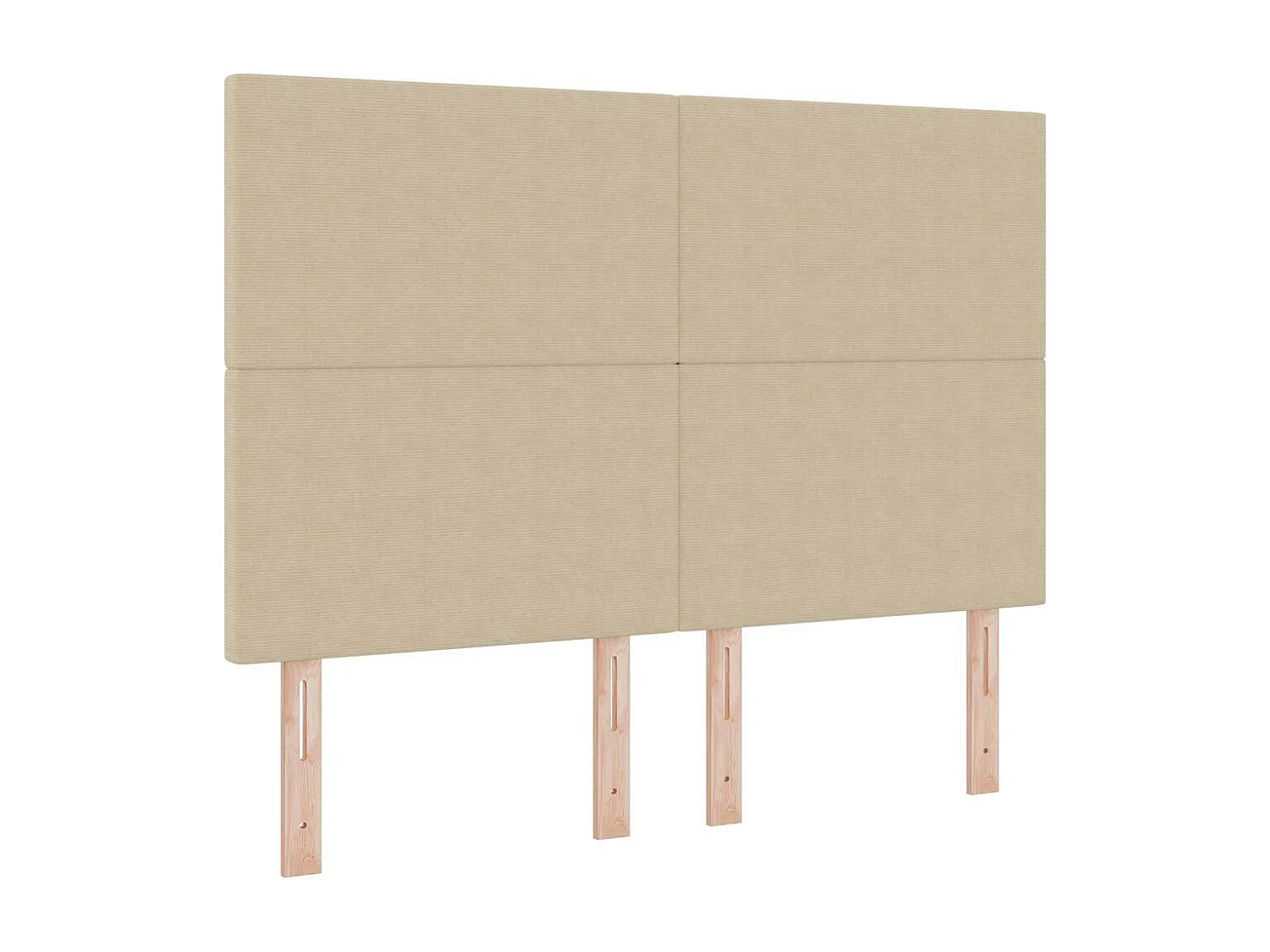 Tête de lit Vert gris clair 160 cm Tissu côtelé