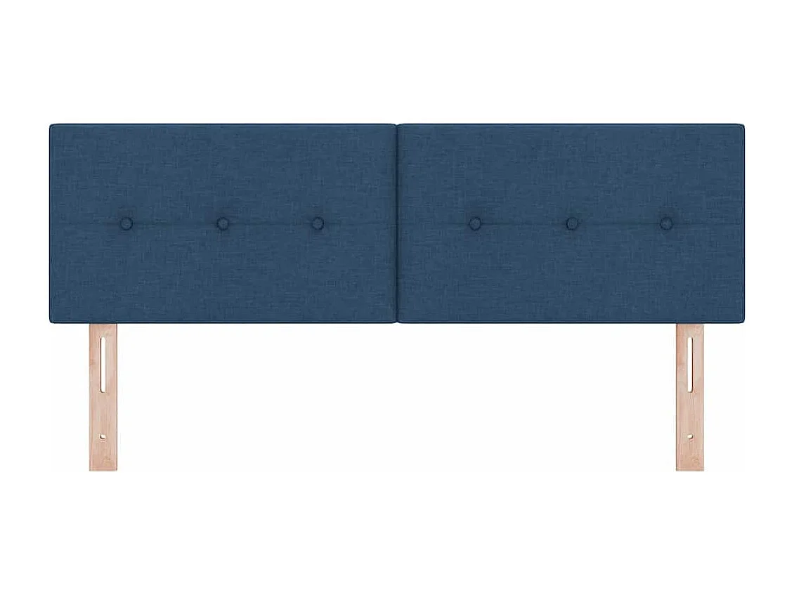 Cabecero con cabecera Manual Azul 160 cm tela