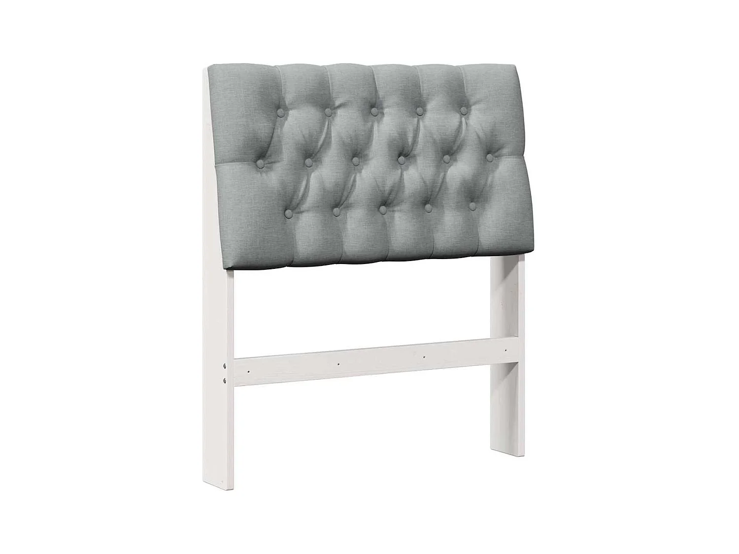 Cabeceira estofada Cinzento-claro 75 cm