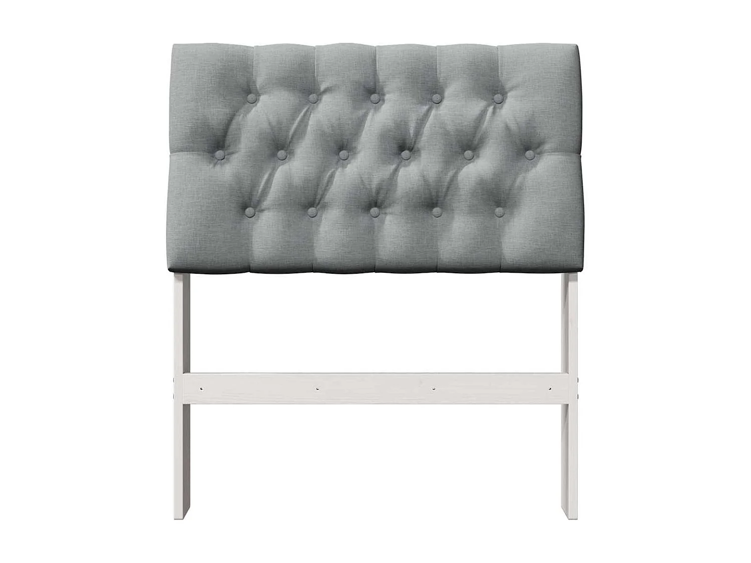 Cabeceira estofada Cinzento-claro 75 cm