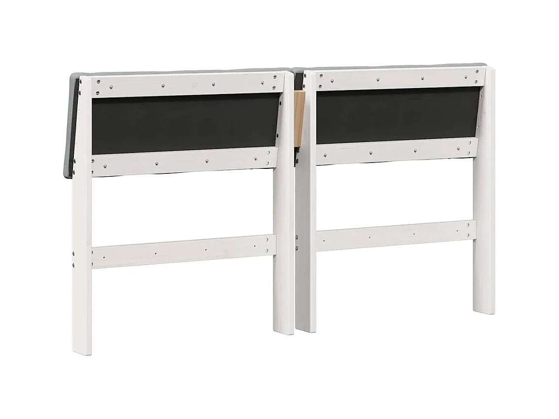 Cabeceira estofada Cinzento-claro 140 cm