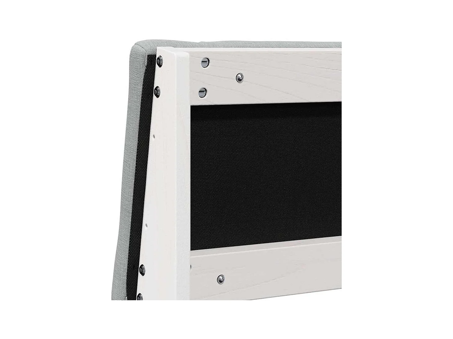 Cabeceira estofada Cinzento-claro 140 cm