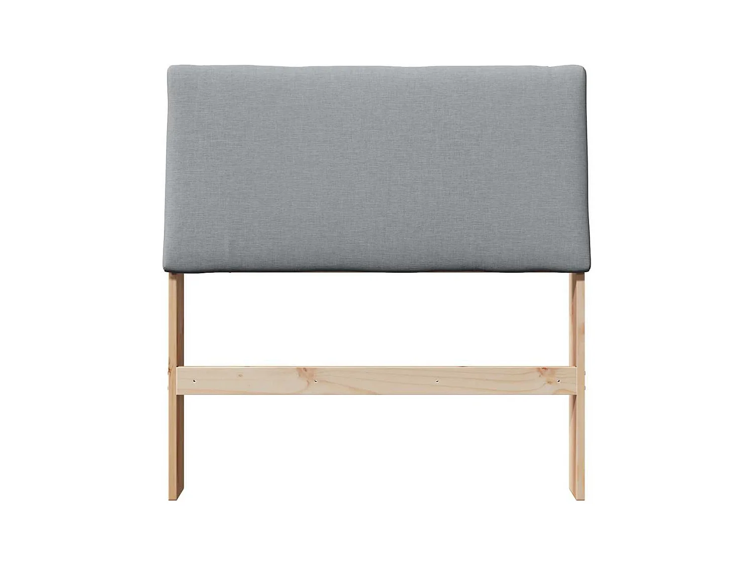 Cabecero tapizado Gris Claro 100 cm Madera de pino macizo