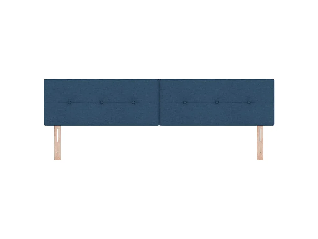 Cabecero LED con luces de tiras LED Manual Azul 200 cm tela