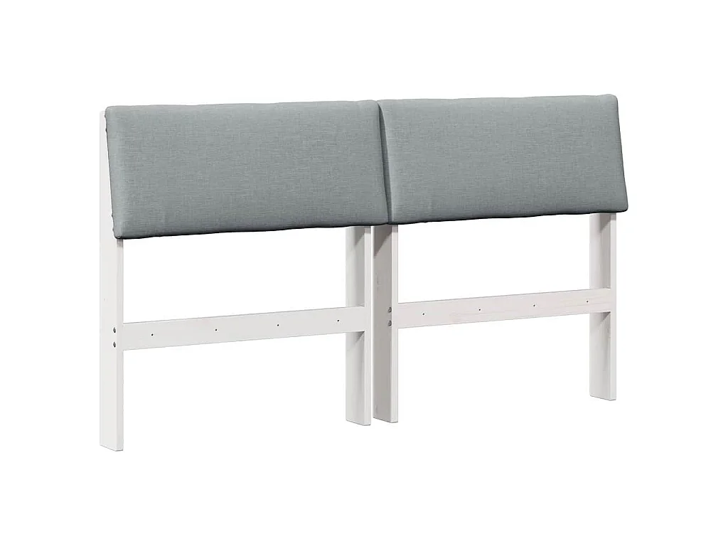 Tête de lit capitonnée Gris clair 160 cm Pin massif