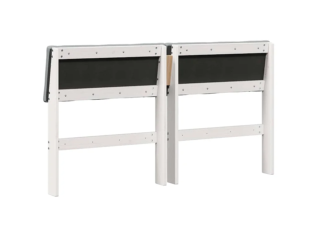 Tête de lit capitonnée Gris clair 160 cm Pin massif