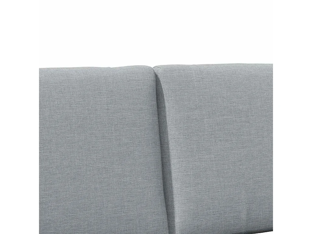 Tête de lit capitonnée Gris clair 160 cm Pin massif