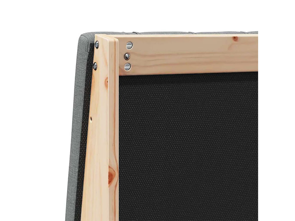 Cabecero tapizado Gris oscuro 160 cm Madera de pino macizo