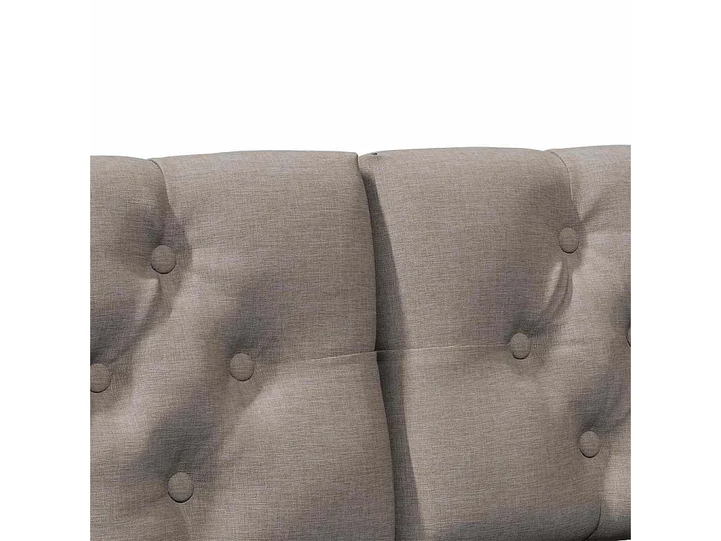 Cabeceira estofada Cinzento-acastanhado 135 cm