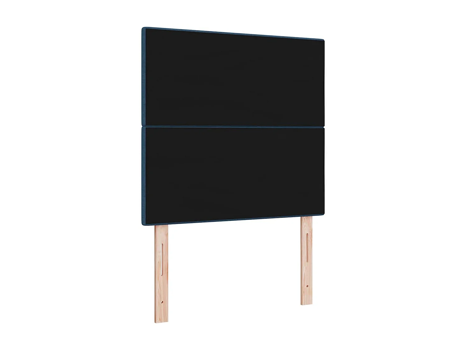 Cabecero LED con luces de tiras LED Manual Azul 80 cm tela