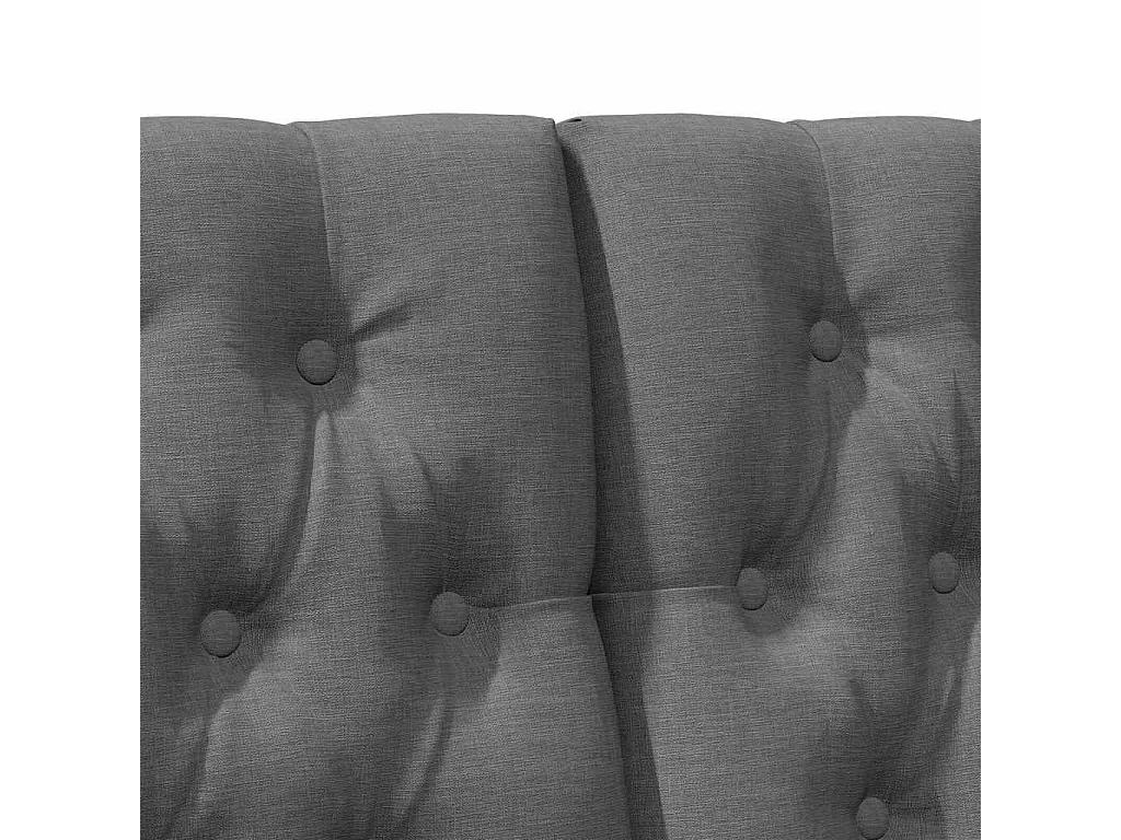 Tête de lit capitonnée Gris foncé 140 cm Pin massif