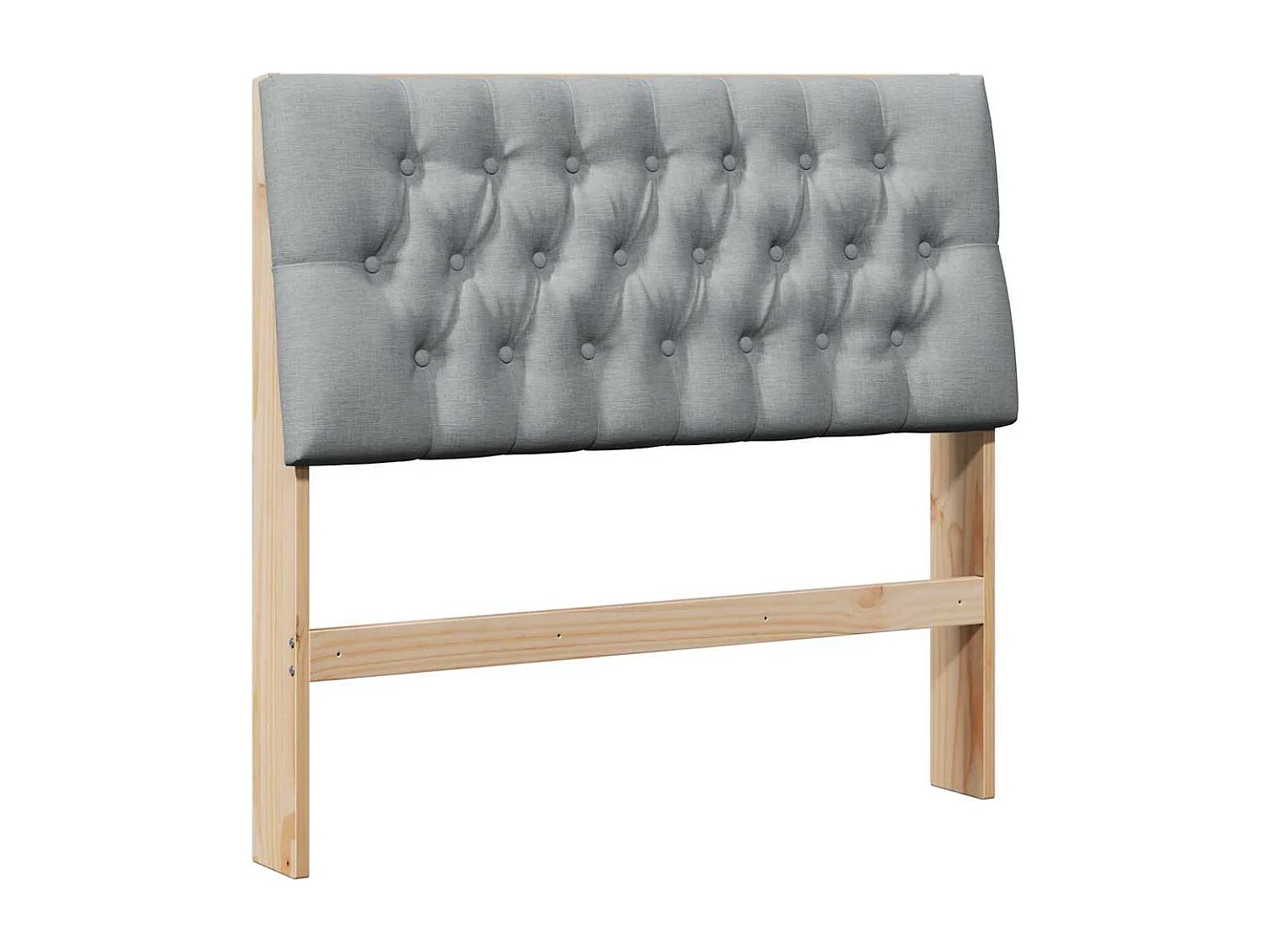 Cabeceira estofada Cinzento-claro 100 cm